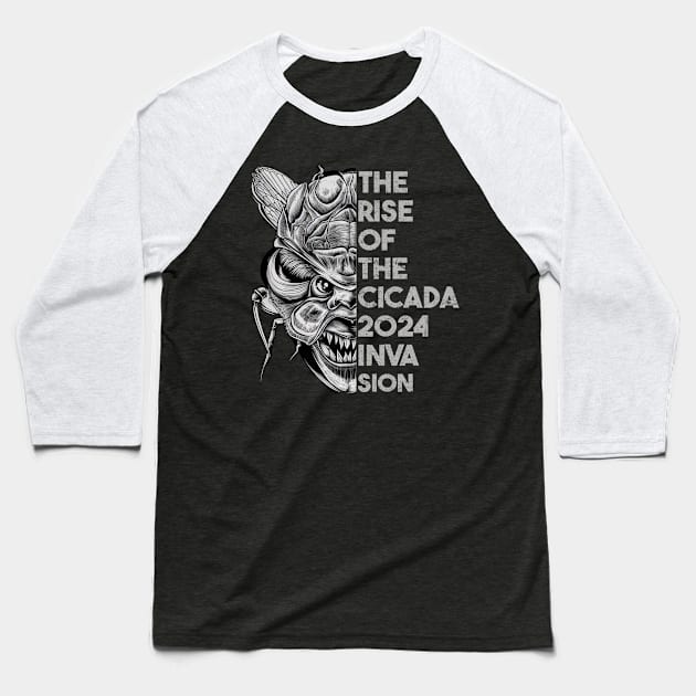 Cicada Invasion 2024 Rise of Cicadas Funny Entomologist Tee Baseball T-Shirt by NIKA13
